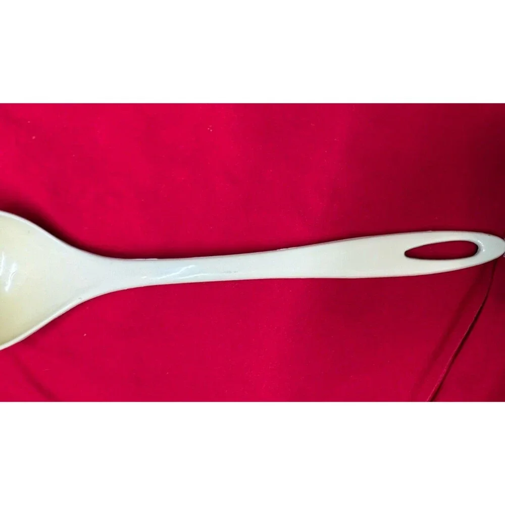 Vintage Ensar Corp Cream Plastic Soup Ladle 12